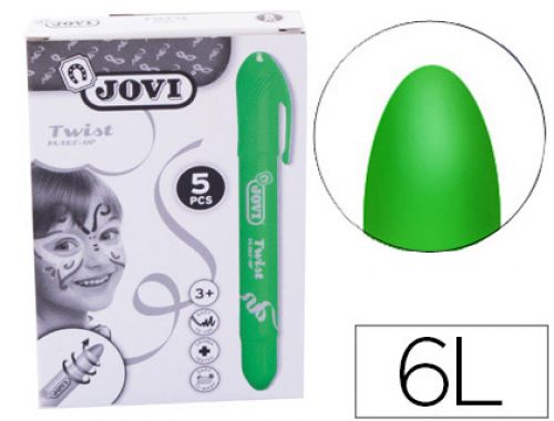 Barra de maquilhagem jovi twist make-up verde caixa de 5 unidades , Jovi , 73775 , 8412027191111